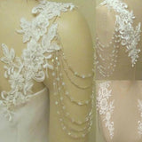 Removeable Wedding Dress Straps Wedding Jackets Lace Top Bridal Bolero Wraps Shawl Straps for Strapless