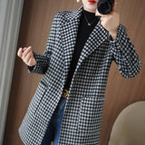 Wool Coat Cashmere Suit for Petite High-end Short Wool Coat Women's Mid-length Thick