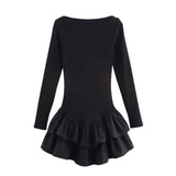 New Women's Fashion Elegant Sexy Cascade Decoration Short