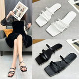 Female Flat Bottom Outside The New 2025 Summer Fairy Wind With Slippers Casual Beach