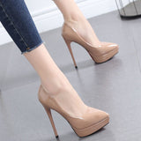 Waterproof Port Style Temperament New Spring And Autumn Retro High Heels Single Shoes 2025 Fine Heel