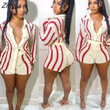 Women Striped Sweater Two Piece Set Cardigan Coat + Pants Slim Bodycon Streetwear Clothes For Women