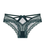 Sexy Transparent Panties Women Lace Low-waist Briefs Hollow Out Underwear Ladies Underpants Intimates G String