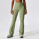 Sporty Flared Leggings Women for Gym Yoga Clothing Scrunch Legging Pants Raises Butt Ladies Fitness Dance Trousers