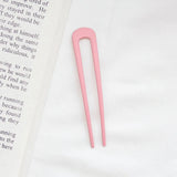Hair Sticks Women Hairclip Simplicity Colorful U Shape Girls Hairpins Hair Sticks Hair Accessories Headwear 2021