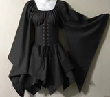 New Party Long-Sleeved Women's Renaissance Medieval Dress Festive