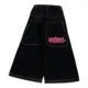 Year's New Skeleton Embroidered Jeans For Men's Casual Street Style Korean Version Of The Trend Is