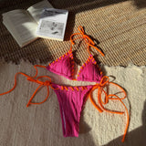 2024 New Small Fresh Sweet Individual Split Swimsuit Bikini