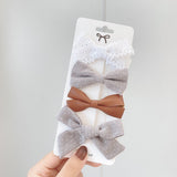 New Leopard Printed Bowknot Hair Clips For Cute Girls Lace Handmade Hairpins Boutique Barrettes Kids Hair