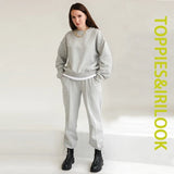 2021 Women Sweatshirts Two Piece Set Female Tracksuits Harajuku Hoodies Pullovers