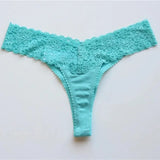 pcs/Lot Plus Size Women's Cotton Panties Underwear Sexy Lace Lingerie Panty Thongs G String Tanga T-back Seamless Female