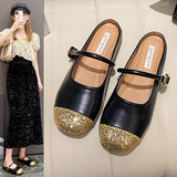 Evening Wind Soft Bottom Shallow Mouth Mary Jane Shoes Female 2025 New Spring / Summer One-Word Belt Vintage French Flat