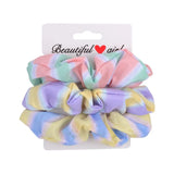 Women Vintage Hair Scrunchies Velvet Scrunchie Set Elastic Hair Bands Girls Headband Ponytail Hair Rope Hair