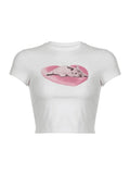 Love Bunny White Crop Top-Outfit