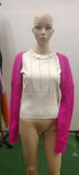 Zingj P Sexy Solid Color Ultra Short Long-Sleeved Sweater Coat-Outfit