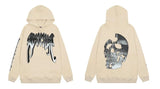 Brand Sweater Keel Smoke Couple Skull Men And Women Loose High Street Pure Cotton