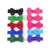 Cute Mini Bowknots Hair Clips For Baby Girls Colorful Ribbon Boutique Barrettes Hairpin Headwear Kids Hair