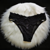 Women's Underwear Lace Hollow Out Panties Cross Bandage Seamless Underpant Low Waist Lingerie Seduction Sex