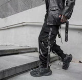 National Fashion Trousers Men's Loose Ribbon Nine Division Of Clothing Men's Korean Version Of Chao Brand Hippy Hallon