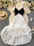 Summer Women Long Wedding Dress Princess French Elegant Sexy V-neck Bridal Gown Spaghetti Straps A Line Backless Party