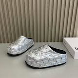 2025 New Super Fire Braid Head Soft Sole Comfortable Muller Shoes One Foot Lazy Shoes