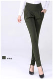 Autumn Women Casual Loose High Waist Harem Pants Ladies Office Pants Plus Size Trousers S~4XL 5XL 6XL Blue Red Khaki