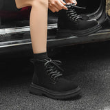 Zingj 2024 New Man British Style Vintage Work Short Boots