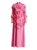 Fashion Casual Style Dress Women's 2025 Spring New Lead Women's Dress Embroidery Splicing High-End