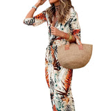 Spot 2025 New Women's Fashion Temperament In Sleeve Print Long