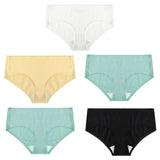5PCS/Set Women's Panties Cotton Underwear Seamless Plus Size Briefs Low-Rise Soft Panty Women Underpants Female