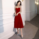 Dress Female Banquet Temperament Long Can Usually Wear A Small Black Dress Dress Banquet