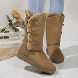 Zingj And Winter Long Snow Boots Women's Fashion Fur Integrated Thick And Velvet Warm Cotton Shoes Platform Snow