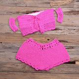 Queens Bikini 2021 Hollow Out Hand Weaving Women Knitted Tassel Sexy Swimsuit Swimwear Biquini Summer Swim