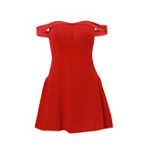 Zingj Mengling With The Same Women's Hot Style Sexy Hot Girl Pure Desire A Word Shoulder Wrapped Chest Temperament Slim- Outfit