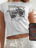 90s TV Show Graphic Baby Crop Top- Outfit
