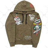Zingj Popular Hip Hop Zipper Hoodies Men Y2K New Harajuku Vintage Sweatshirts Punk Rock Plus Size Loose Anime Hoodie Cardigan 1215-1-Outfit