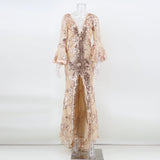 club Party Sequin maxi Dress women summer dress elegant bodycon vintage woman Long dresses clothes vestidos