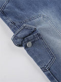 blue 2000s cargo pants with