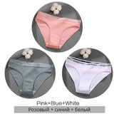 Women's Cotton Briefs Women's Panties Sexy Female Underpants Solid Color Panty Intimates Women Underwear M-2XL