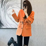 Zingj Spring And Autumn New Small Suit Jacket Female Hot Style Temperament Leisure Slim Show Thin Students Small Suit