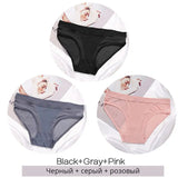 3PCS/Set Transparent Mesh Women's Panties Low Waist Ladies Briefs Female Underpants Fashion Girl Panty Lingerie