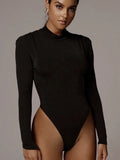 New Autumn Bodysuits Women Clothes Long Sleeves Winter Warm Slim fit Female Sexy Solid Bodysuit Casual Tops Women
