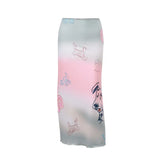 Ins2024 Summer Women's New Fashion Street Hot Girls Real Shot Gradually Half-Dressed Dress