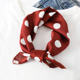 Square Silk Scarf Women Fashion Print Small Neck Scarfs Office Lady Hair Band Foulard Hand Kerchief Female Bandana