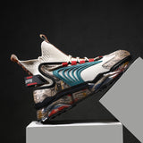 Fashion Classic Men Sneakers Spring Breathable Running Shoes for Men Graffiti Sport Shoes High-top Mesh Walking Jogging