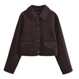 Brown Quilted Overshirt- Outfit