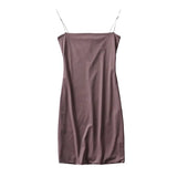 Zingj Slimming Shows A Thin, High-Waisted Double-Layer Flat-Mouth Dress, A Woman's Summer Tight Buttocks Sling