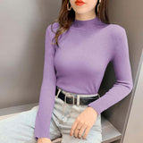 Autumn women pullovers Winter women sweater ladies long sleeve knitted pullovers top femme pull tight shirts jumper
