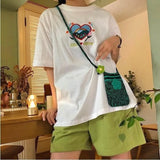 Casual Heart Shape Sports Shorts Women Cute Preppy Style Loose Wide Leg Short Pants Girl Student High Waist Sweet