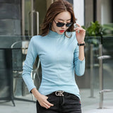 slim fit tshirt femme cotton tee shirt camisas mujer 2021 t-shirt thicken t shirt long sleeve tops womens